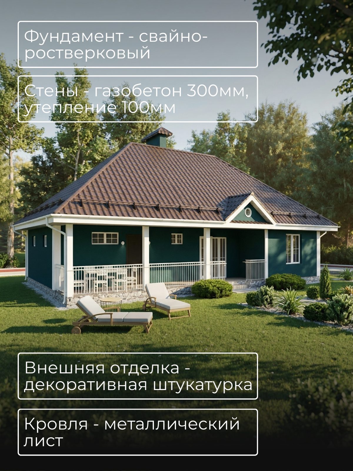 Проект дома 19,2 м2 / Газобетон / 1 этаж — фото 5