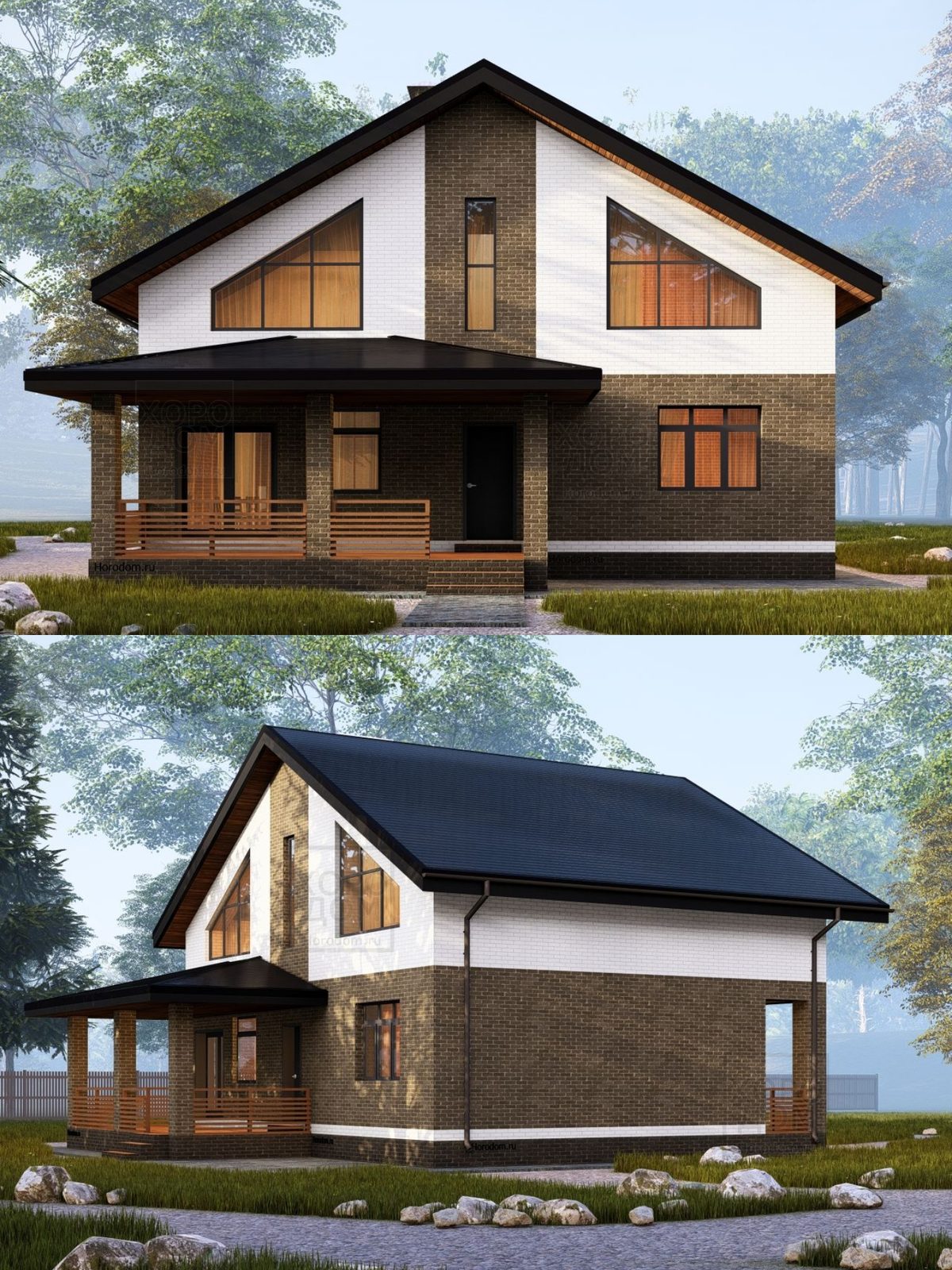 Проект дома 180 м2 / Газобетон / 2 этажа — фото 8