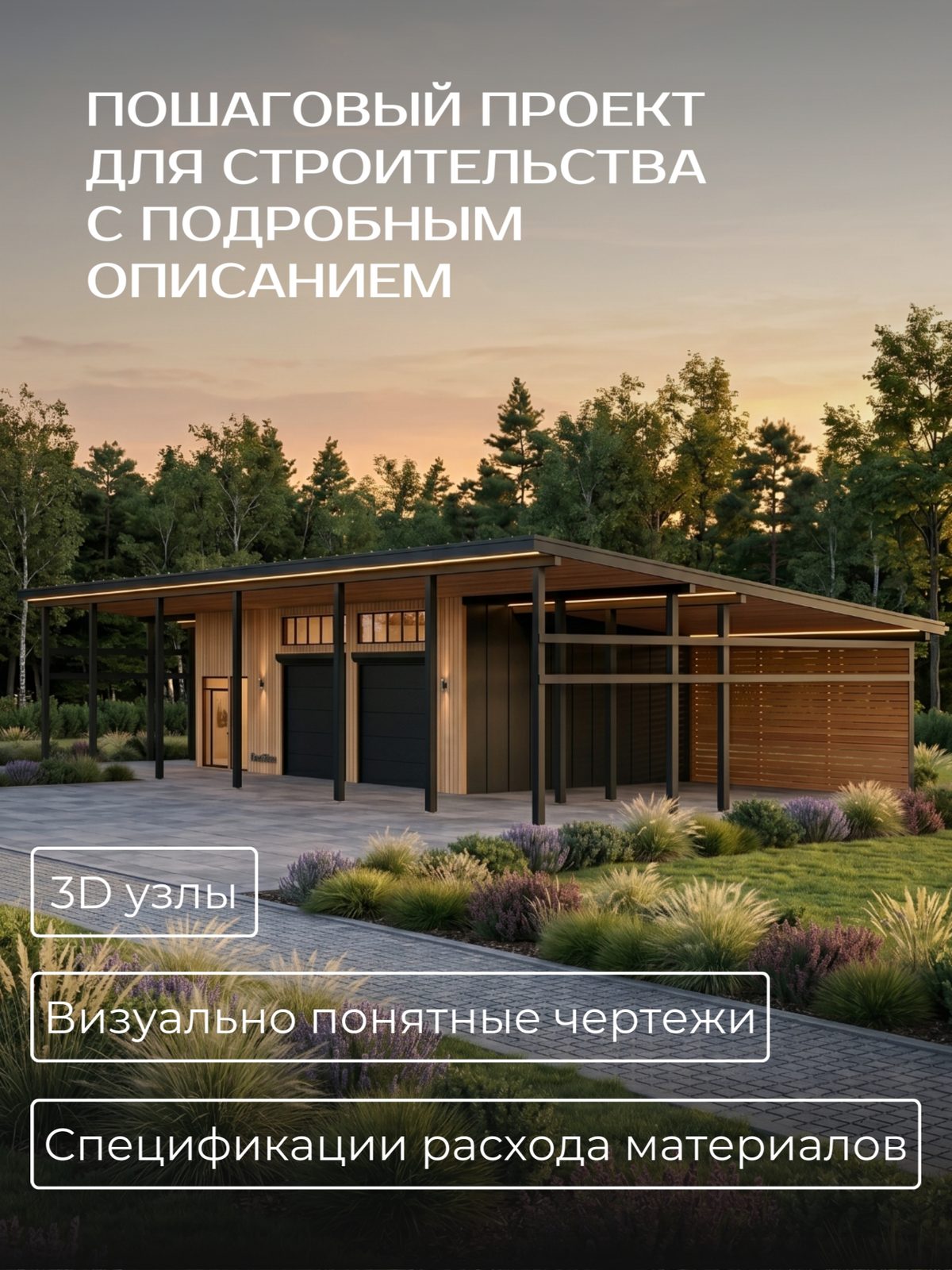 Проект гаража 21,71×10,00 м / HDG4 — фото 3