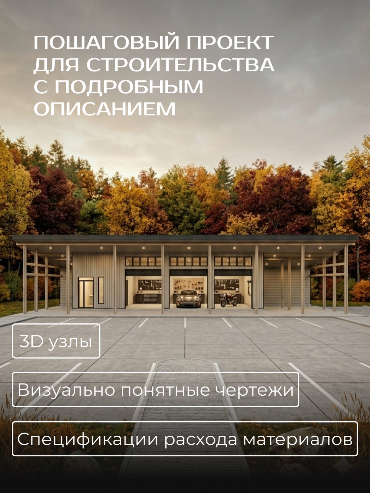 Проект гаража 24,96×10,00 м / HDG5 — фото 3