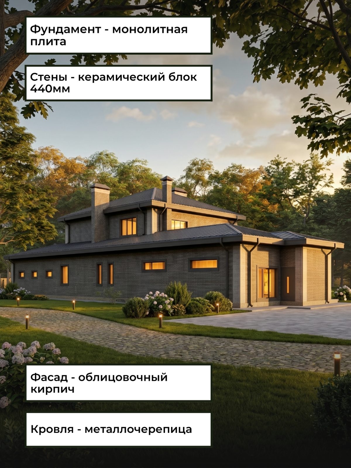 Проект дома 364 м2 / Газобетон / 2 этажа — фото 6