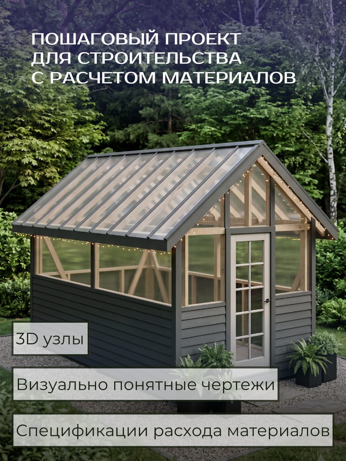 Проект теплицы 3,0×6,0 м / OPT3 — фото 3